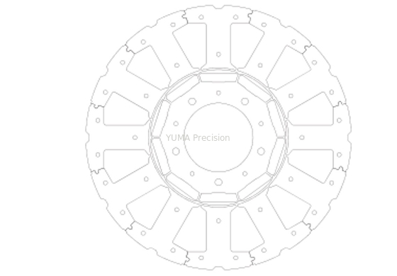 Silicon Steel Lamination Core Robot Servo Motor Stator Dan Rotor Stack
