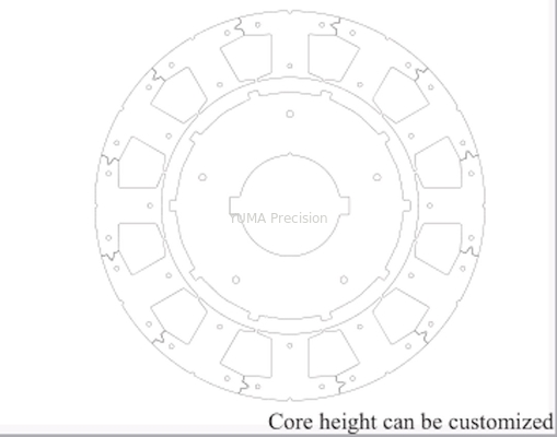 Alat Mesin Motor Core Stamping Rotor Servo Diy Stator Laminations Stack