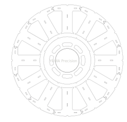 Inti Rotor Motor Listrik Untuk Alat Mesin Servo Rotor Dan Perakitan Stator