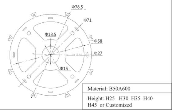 Bldc Stator Core Design Kontrol Industri Motor Inti Induksi