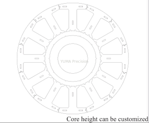 Motor Stator Lamination Core Produsen Servo Stator Rotor Stack 90mm