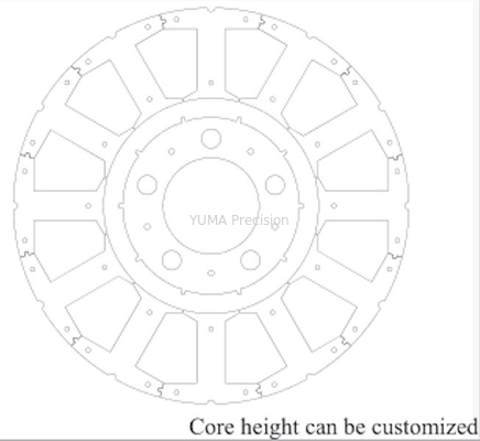 OD103mm Factory outlet motor rotor dan stator Kustom Berbagai model inti motor Rotor dan stat baja silikon berkualitas tinggi