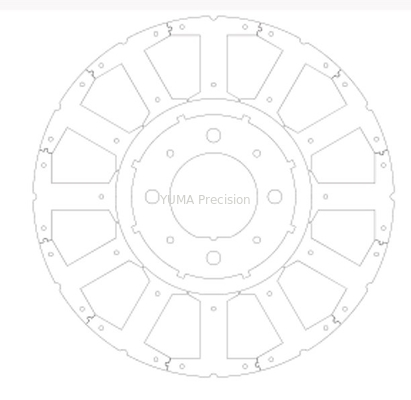 OD103mm Factory outlet motor rotor dan stator Kustom Berbagai model inti motor Rotor dan stat baja silikon berkualitas tinggi