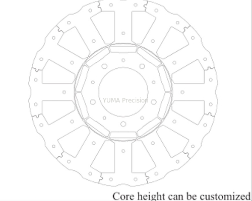Bahan Laminasi Motor Listrik Stator B35A300 Untuk Motor T Industri Servo 3C