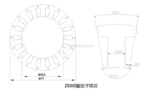 215.2mm Stamping Listrik Dan Produsen Laminasi Kontrol Industri Servo