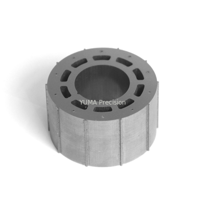 Diameter 122mm Motor Rotor Inti Bahan Besi Brushless AC Servo 80mm Dalam